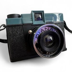 Vintage Diana 120mm Film Camera in Teal and Black